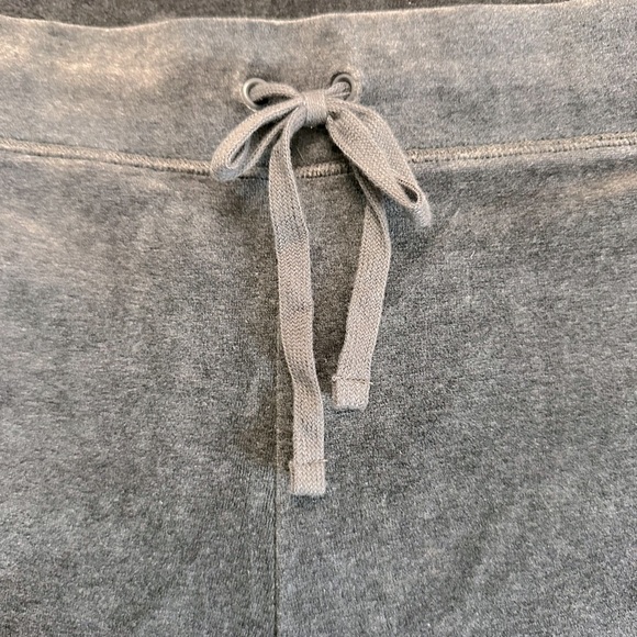 Talbots Women's Velour Wide Full Leg High Rise Drawstring Waist Size 3X Gray - Picture 3 of 5